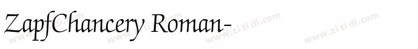 ZapfChancery Roman字体转换